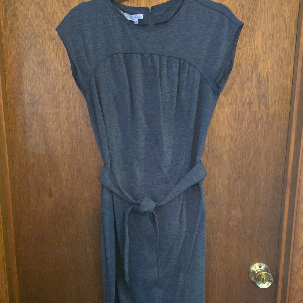 Maggy London Charcoal Midi Dress